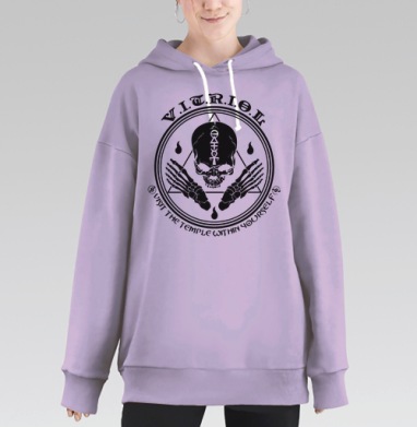 VITRIOL / ВИТРИОЛ, Hoodie Long Oversize Fiolet