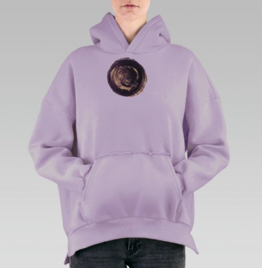 Включение, Hoodie Oversize Fiolet, утепленная