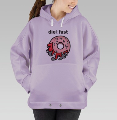 Вредный пончик, Hoodie Oversize Fiolet
