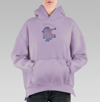 Все ГУД, Hoodie Oversize Fiolet, утепленная
