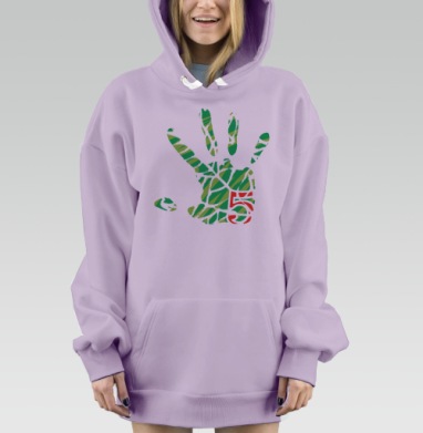 Всё в наших руках, Hoodie Mjhigh Dig Mel, Fiolet, утепленная