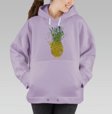 Взрывной ананас, Hoodie Oversize Fiolet