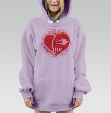 WE ARE ONE            (муж.), Hoodie Mjhigh Dig Mel, Fiolet, утепленная