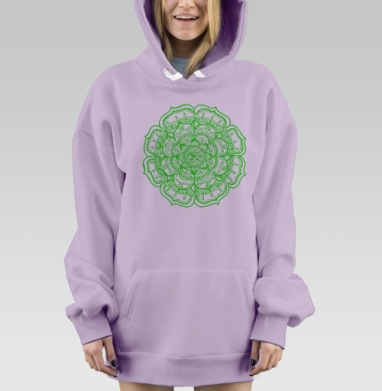 Хороший день, Hoodie Mjhigh Dig Mel, Fiolet, утепленная