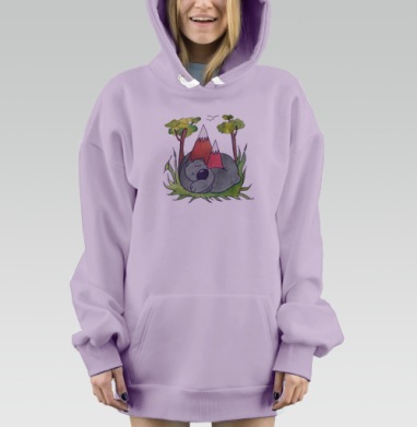 Хранитель гор, Hoodie Mjhigh Dig Mel, Fiolet, утепленная