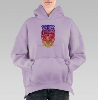 ЯНЕСПЛЮЯНЕСПЛЮ СОВА, Hoodie Oversize Fiolet, утепленная