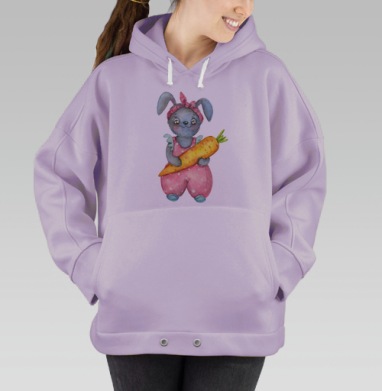 Зайка Эви, Hoodie Oversize Fiolet