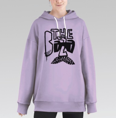 Зе База 1, Hoodie Long Oversize Fiolet