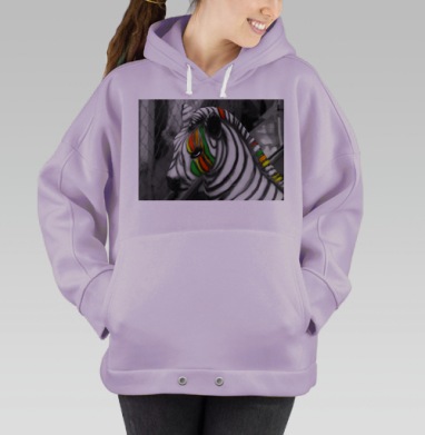 Зебры бывают цветными, Hoodie Oversize Fiolet