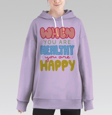 ЗОЖ, Hoodie Long Oversize Fiolet