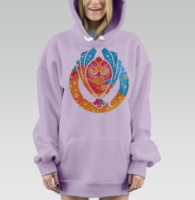 Звездная сова, Hoodie Mjhigh Dig Mel, Fiolet, утепленная