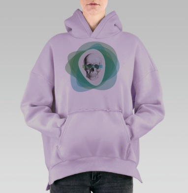 213, Hoodie Oversize Fiolet, утепленная