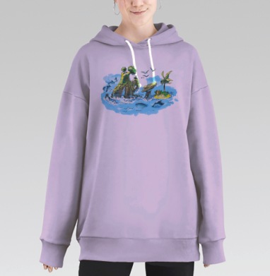 92 дня, Hoodie Long Oversize Fiolet
