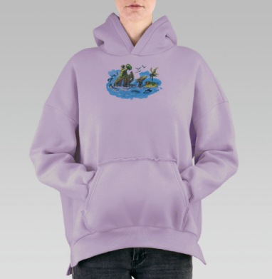 92 дня, Hoodie Oversize Fiolet, утепленная