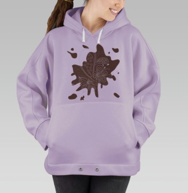 Абстракция, Hoodie Oversize Fiolet
