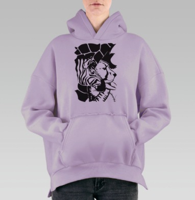 Африка, Hoodie Oversize Fiolet, утепленная