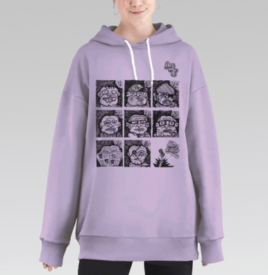 Age (Возраст. Комикс), Hoodie Long Oversize Fiolet