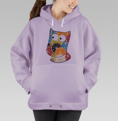 Апельсиновый котик, Hoodie Oversize Fiolet