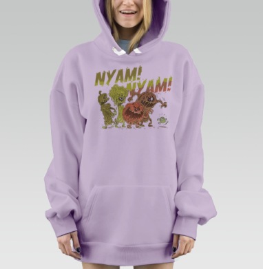 Бодрая горошина, Hoodie Mjhigh Dig Mel, Fiolet, утепленная
