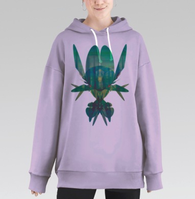 boo2 / Бу 2, Hoodie Long Oversize Fiolet