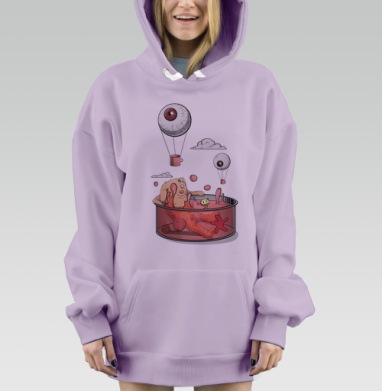 Бульен, Hoodie Mjhigh Dig Mel, Fiolet, утепленная