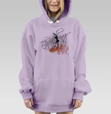 Бутерборд, Hoodie Mjhigh Dig Mel, Fiolet, утепленная
