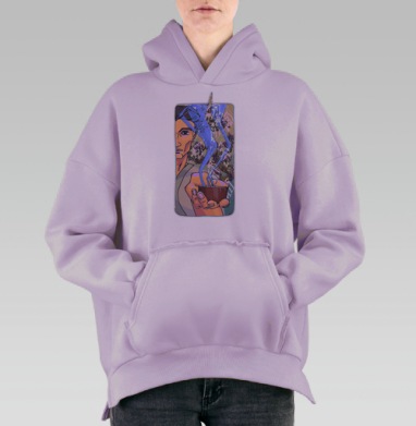 Чайный мастер, Hoodie Oversize Fiolet, утепленная