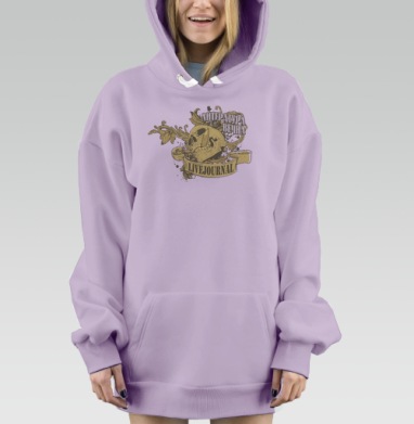 Череп с карандашом символ творчества и тления, Hoodie Mjhigh Dig Mel, Fiolet, утепленная