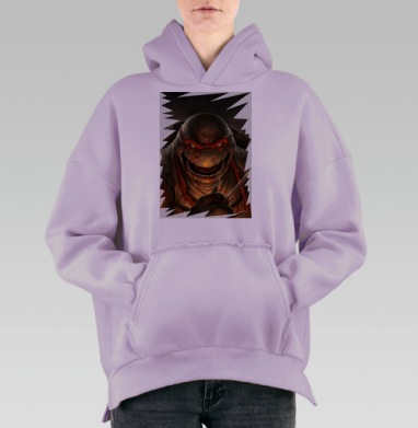 Черепашки Нидзя, Hoodie Oversize Fiolet, утепленная
