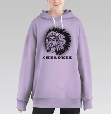 Cherokee / Чероки, Hoodie Long Oversize Fiolet