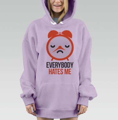 ЧУВСТВИТЕЛЬНЫЙ БУДИЛЬНИК, Hoodie Mjhigh Dig Mel, Fiolet, утепленная