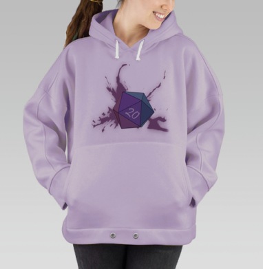 D20 / Двадцатигранник, Hoodie Oversize Fiolet