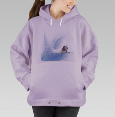 Ёлочкой, Hoodie Oversize Fiolet