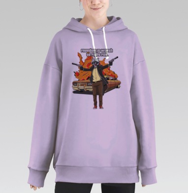 Енот, Hoodie Long Oversize Fiolet