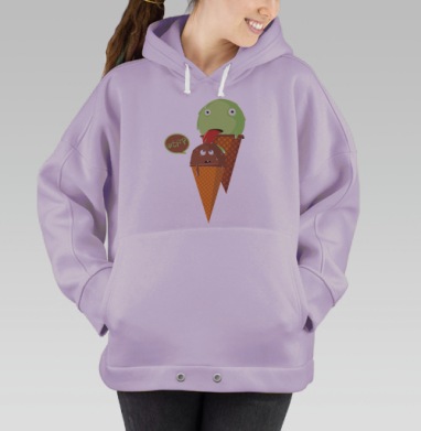 Фантастический киборг человек машина Механические внутренние органы, Hoodie Oversize Fiolet