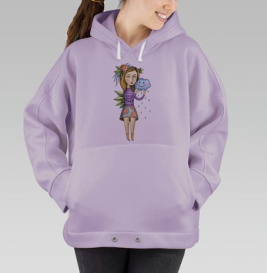 Фея и тучка, Hoodie Oversize Fiolet