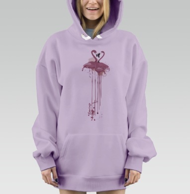 Фламинго, Hoodie Mjhigh Dig Mel, Fiolet, утепленная