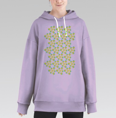 Футболка-самоделка, Hoodie Long Oversize Fiolet