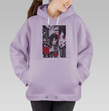 Живое сердце, Hoodie Oversize Fiolet