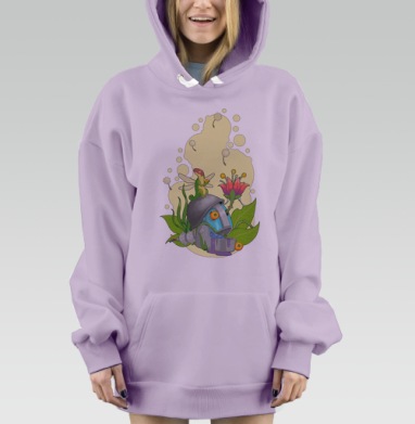 Жизнь и смерть., Hoodie Mjhigh Dig Mel, Fiolet, утепленная