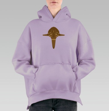 ГЛАЗА ШАМАНА, Hoodie Oversize Fiolet, утепленная