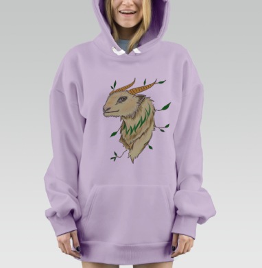 Год овцы, Hoodie Mjhigh Dig Mel, Fiolet, утепленная