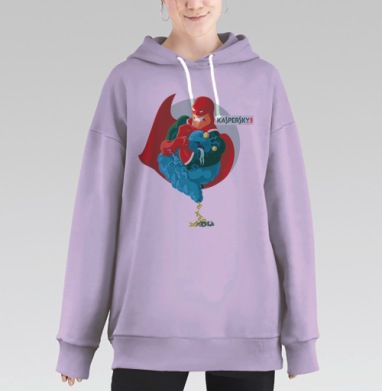 И никаких компромиссов, бля!, Hoodie Long Oversize Fiolet