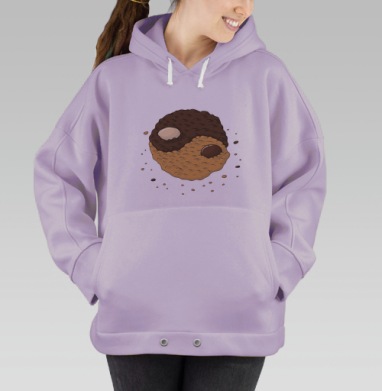 Инь-янь печеньк, Hoodie Oversize Fiolet