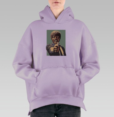 Jules, Hoodie Oversize Fiolet, утепленная