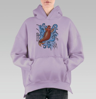 Карп, Hoodie Oversize Fiolet, утепленная