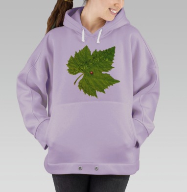 Клиновый лист, Hoodie Oversize Fiolet