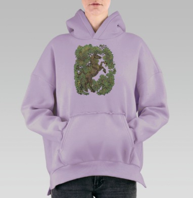 коняга, Hoodie Oversize Fiolet, утепленная