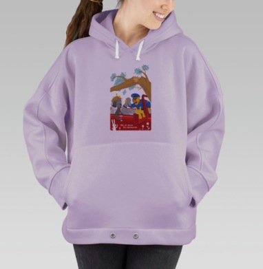 КОТО-КОП, Hoodie Oversize Fiolet