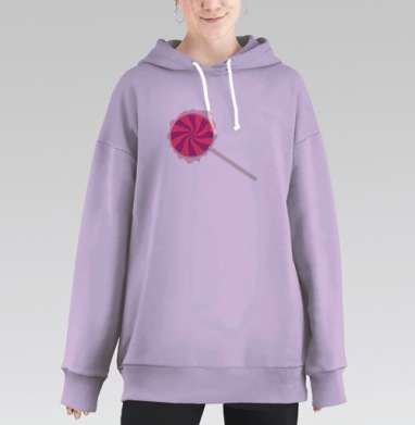 Леденец, Hoodie Long Oversize Fiolet